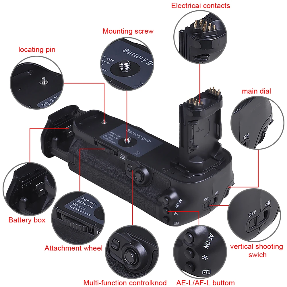  Batmax BG-E20 Batetry Grip for Canon Battery Grip BG-E20 for the Canon 5D Mark IV Digital SLR Camer