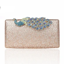 Appliques Blumen Frauen Handtasche Partei Bag Socialite Strass Peacock Abendtasche Geldbörse Und Smart Umhängetasche
