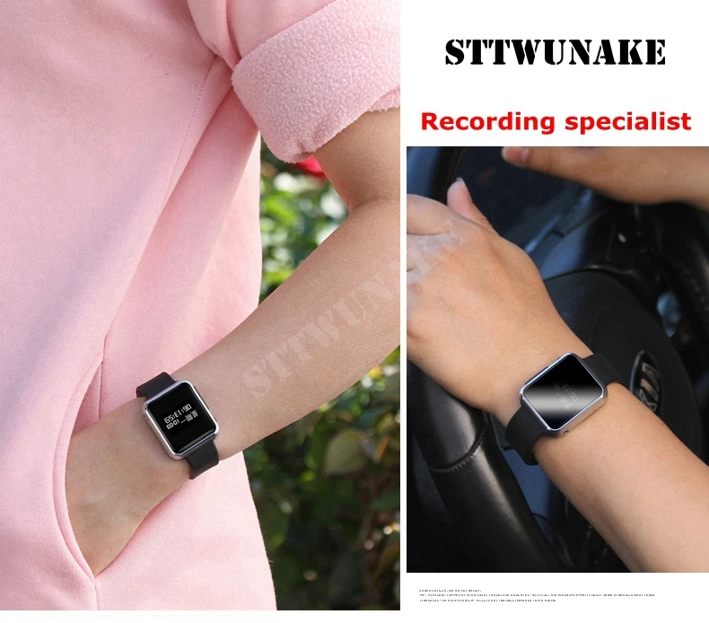 STTWUNAKE original hidden voice recorder watch Time stamp 30 hours Audio Recorder Dictaphone Professional Digital HD