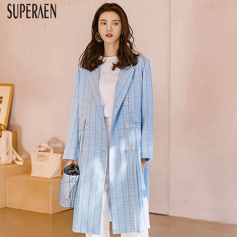 

SuperAen Europe Fashion Trench Coat Fort Women Pluz Size Temperament Cotton Wild Ladies Windbreak Spring 2019 Women's Clothing