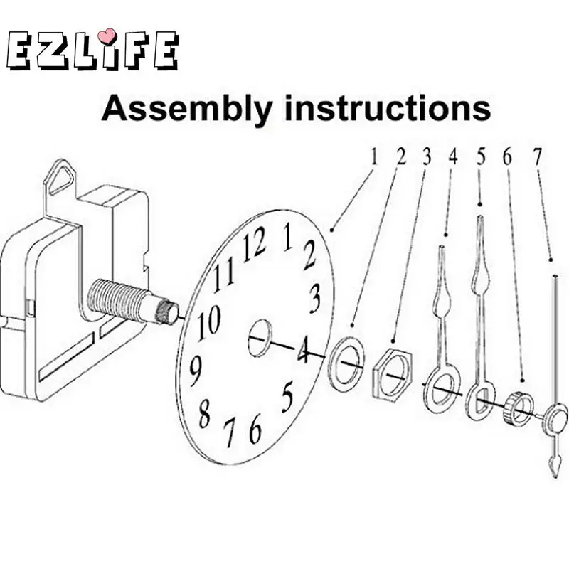 Новые бесшумные кварцевые настенные часы шпиндель механизм часть DIY ремонт WN0409