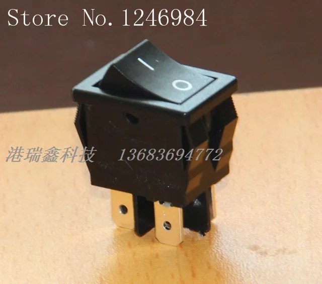 

Тайваньский яркий кнопочный выключатель питания (SA) R19, двойной, сильноточный, 16 А, переключение R9D8, черный, лодочный, 50 шт./лот