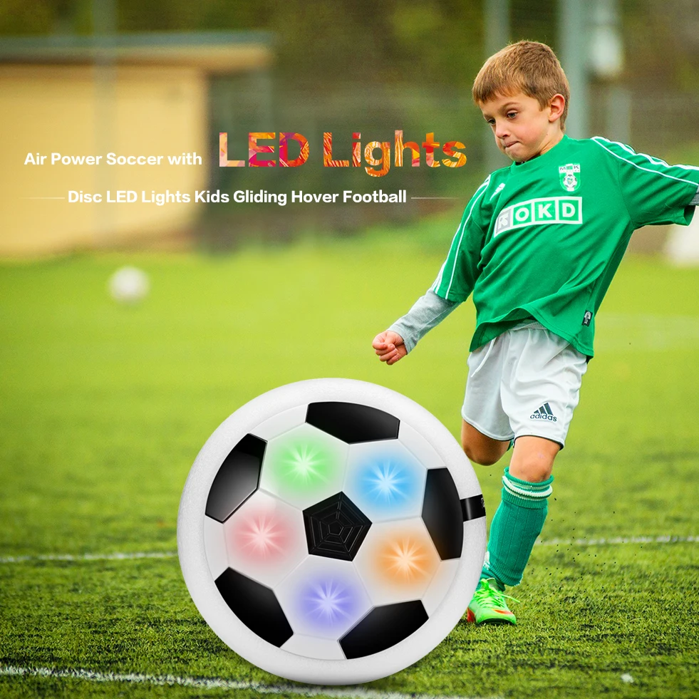 

Hot Hover Ball LED Light Flashing Arrival Air Power Soccer Ball Disc Indoor Football Toy Multi-surface Hovering And Gliding Toys