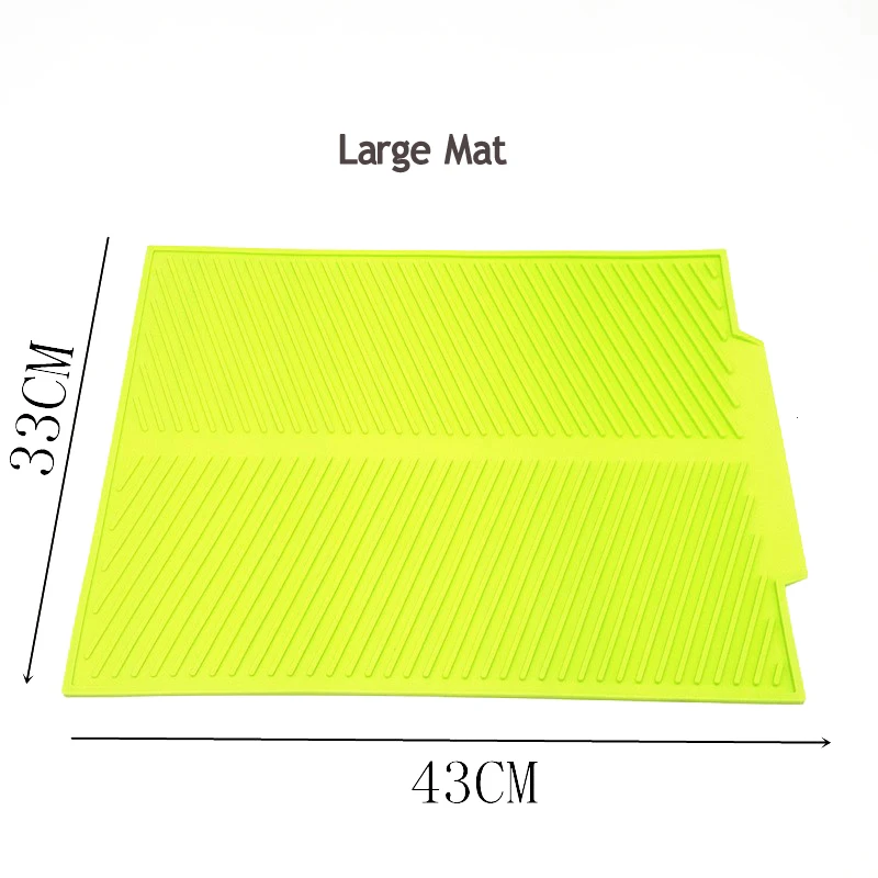 EPASUN большой коврик для сушки посуды Премиум термостойкие силиконовые столовые приборы безопасная подставка для посуды столовая Посуда коврик под столовые приборы 43*33 см