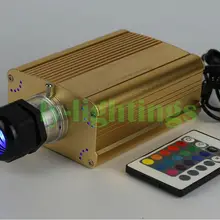 Оптоволоконный светильник s источник RGB светодиодный светильник коробка двигателя ИК пульт дистанционного управления для оптического волокна ночной Светильник ing star потолочное украшение для дома 25W