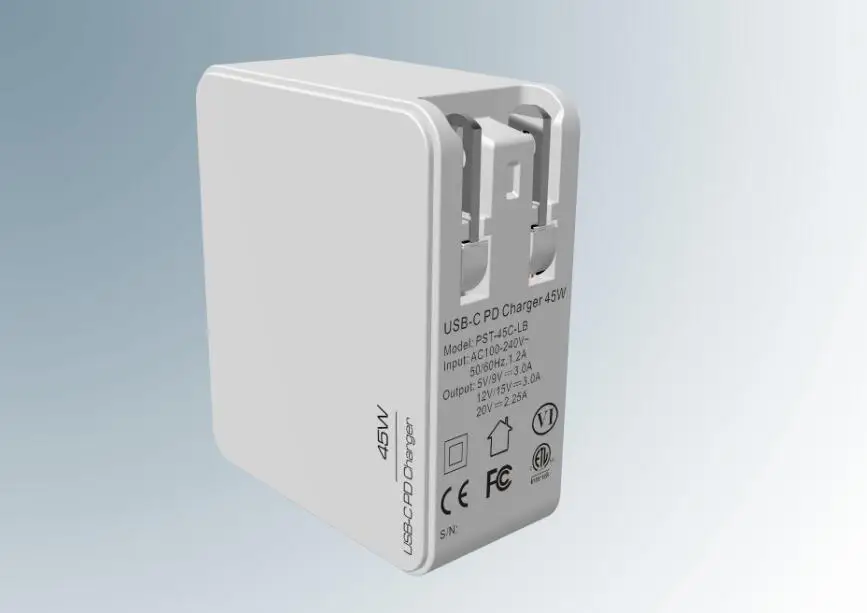 

45W USB-C Type-C PD2.0 (power delivery) charger 5V,9V,12V,15V,20V smart charger
