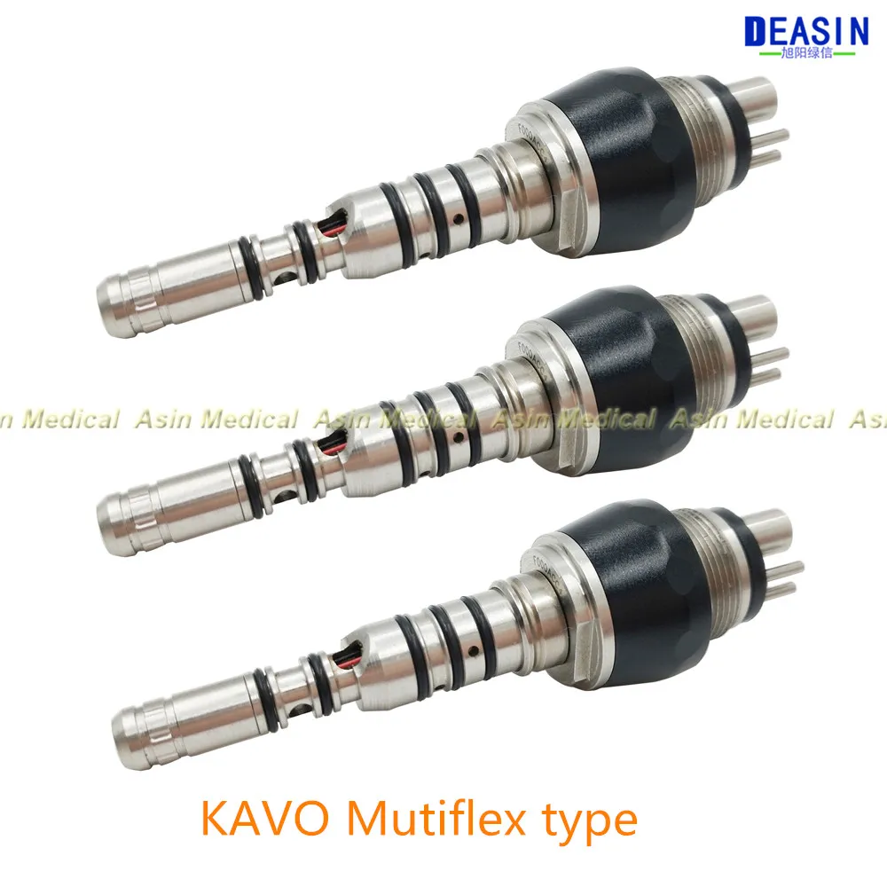 3 pcs x Kavo Multiflex Led 460 Coupler 6 holes  Quick Coupling Coupler Adaptor Fit Kavo Dental Handpieces