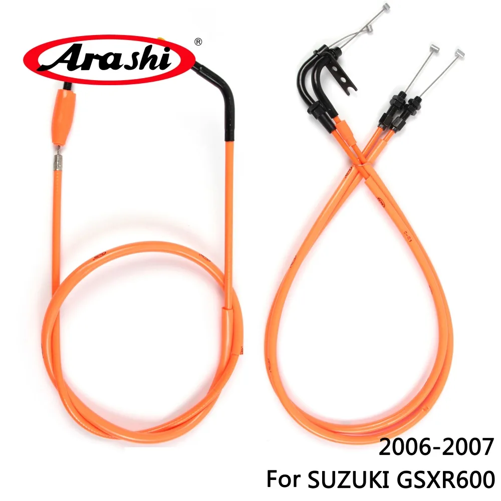 Arashi Motorcycle Throttle Line Clutch Cable Steel Wire Set For SUZUKI
