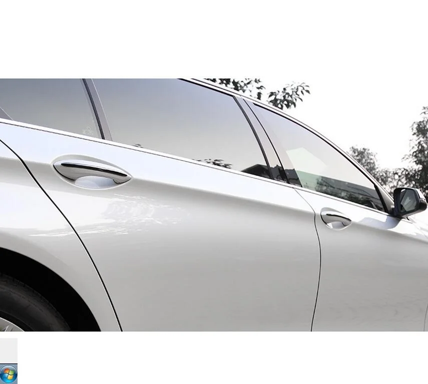 Нержавеющая сталь черный Титан дверные ручки крышки МОЛДИНГ ПОЛОСА отделка 4 шт./компл. для BMW 5 серия F10 F18 F11 2011