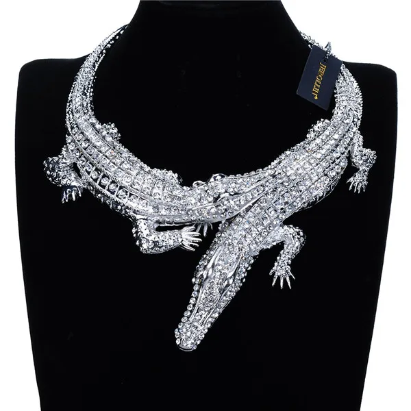 Buy JEROLLIN Big Crocodile Necklaces Inlay Full