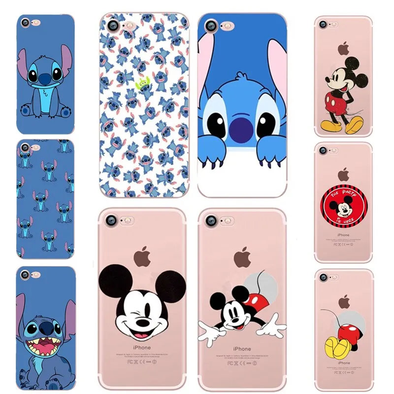 Для iphone 7 8 Plus чехол животные Симпатичные из мягкого ТПУ красивый для 6 S 5 5S SE Coque Cover