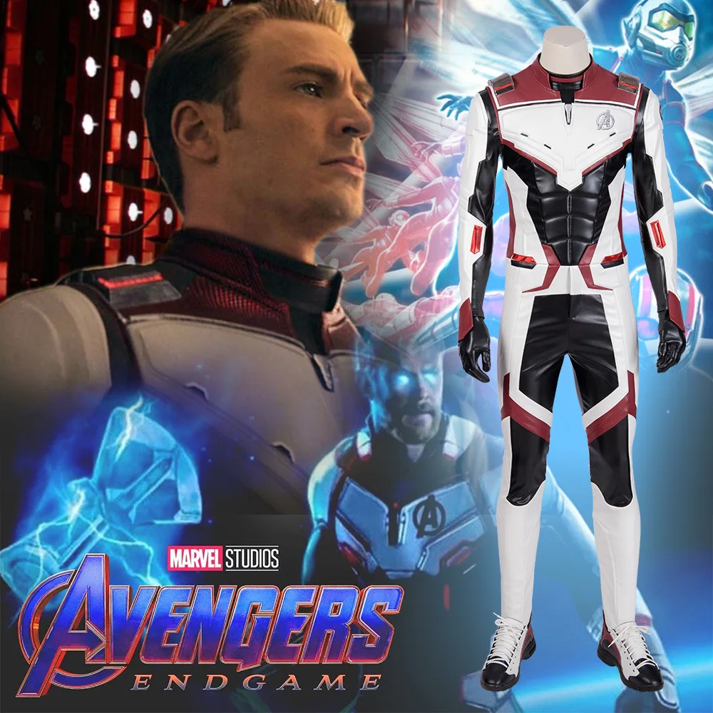2019 Endgame Avengers Captain America Costume Steven Rogers Cosplay Adult Full Set Halloween Superhero Party 2019 Endgame Avengers Captain America Costume Steven Rogers Cosplay Adult Full Set Halloween Superhero Party