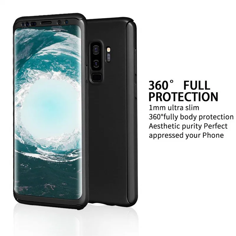 360 полный защитный чехол для телефона для Samsung Galaxy A8 A6 A10 A20 A40 A50 A70 S8 S9 S10 плюс S7 edge note 8, 9, 10, Капа крышка