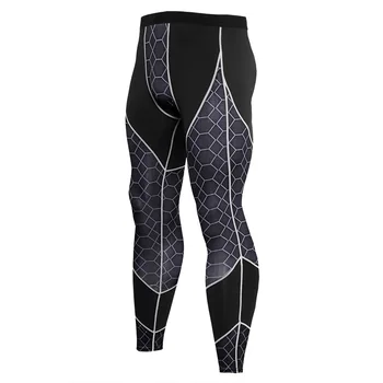 

Quick Dry Sports Compression Pants Men Fitness Tights grid Pants Exercise Long Trousers Gym Running Pants Skinny Leggins Hombre