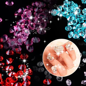 YZWLE 12 Colors Nail Rhinestones 2mm Acrylic Nail Art Rhinestones Decoration For UV Gel Phone Laptop DIY Nail Tools