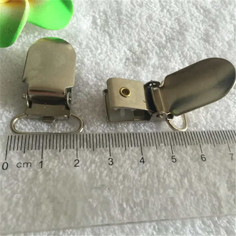 10pcs 20mm Silver Lead Free Metal Holders Suspender Paci Pacifier Clips Ribbon Craft Sewing Tool Cloth Accessories | Дом и сад