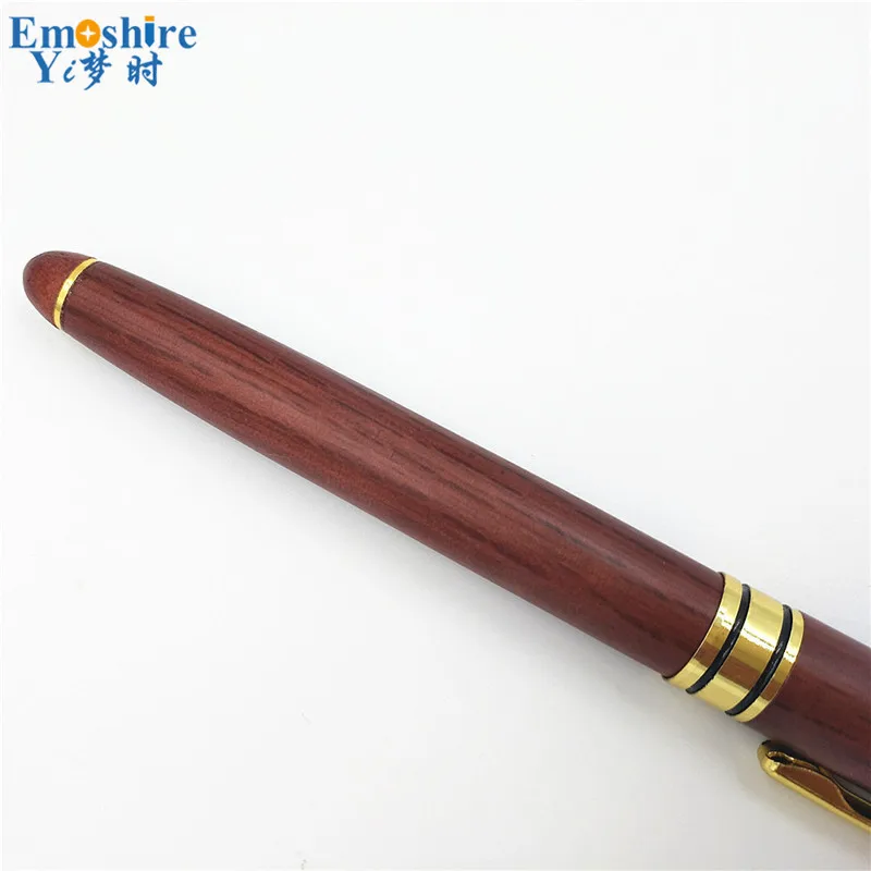 Emoshire Factory direct sales mahogany signature pen sets wooden office stationery company gifts free customization (11)