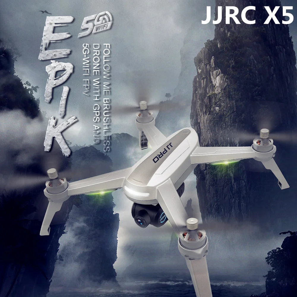 JJRC JJPRO X5 бесщеточный Радиоуправляемый Дрон 1080P gps 5G Wi Fi FPV Квадрокоптер Follow Me