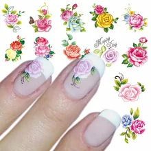 ZKO 1 Sheet Optional Water Decal font b Nail b font Art Water Transfer Gothic Blooming