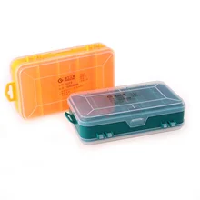 Прозрачный двусторонний слой 13 сетчатый инструмент коробка PP Пластиковый ударопрочный Винт Коробка для хранения деталей контейнер коробка