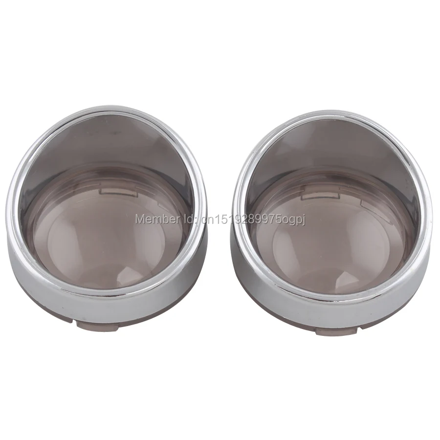 

Smoke Lens Turn Signal Visor Ring Kit Cover Fits For Harley Davidson XL883 XL1200 Dyna Softail Road King