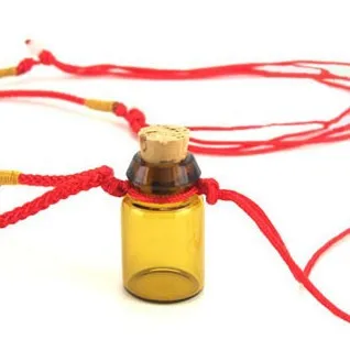 1 ملليلتر مصغرة الزجاج قوارير العطر المعطر الضروري النفط زجاجة قلادة تزيين المنزل 10 قطعة/الوحدة DC658