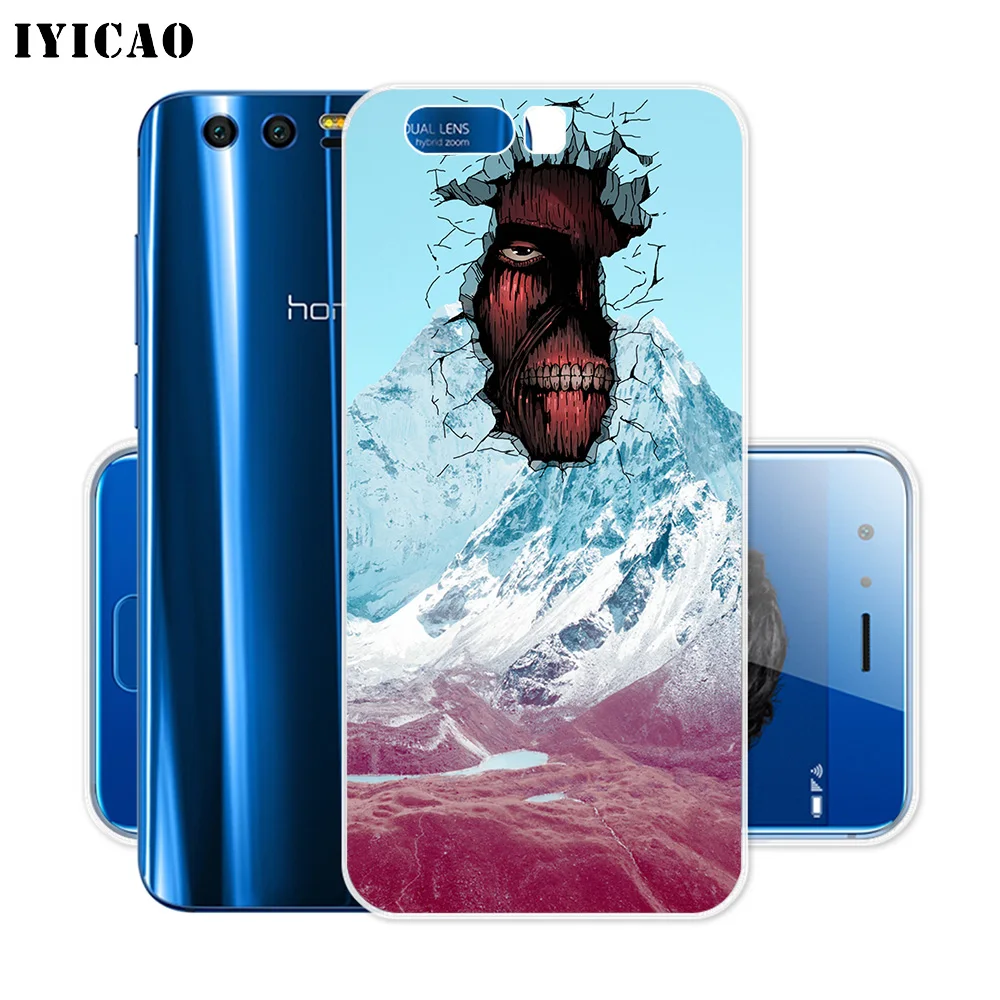 IYICAO Attack on Titan мультяшный Мягкий силиконовый чехол для Huawei Y9 Y7 Y6 Prime 2018 Honor 8C 8X 8 9 10 Lite
