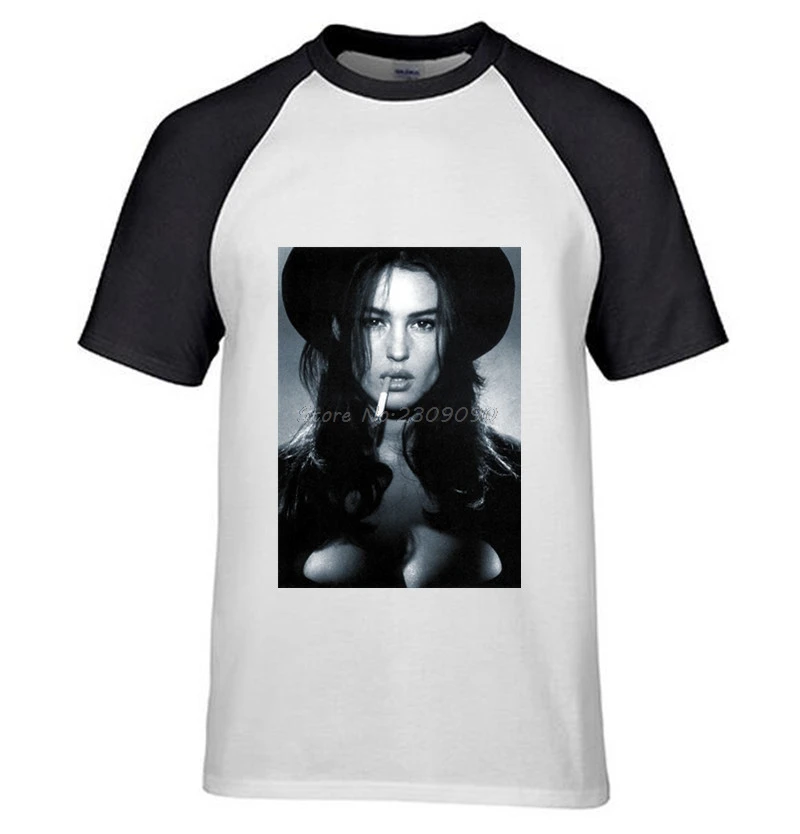 Monica Bellucci H синяя мужская футболка Звездная звезда кино Моника Беллуччи мужские