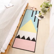 Скандинавский ковер для спальни, прикроватное одеяло, небольшой свежий современный минималистичный прямоугольный домашний кухонный коврик, короткий бархат