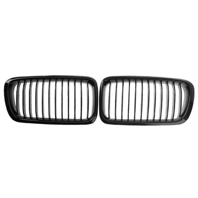 

VODOOL 1 Pair Gloss Black Car Racing Grills Automobiles Front Sport Hood Kidney Grille for BMW 7 Series E38 99-01 Auto Accessory