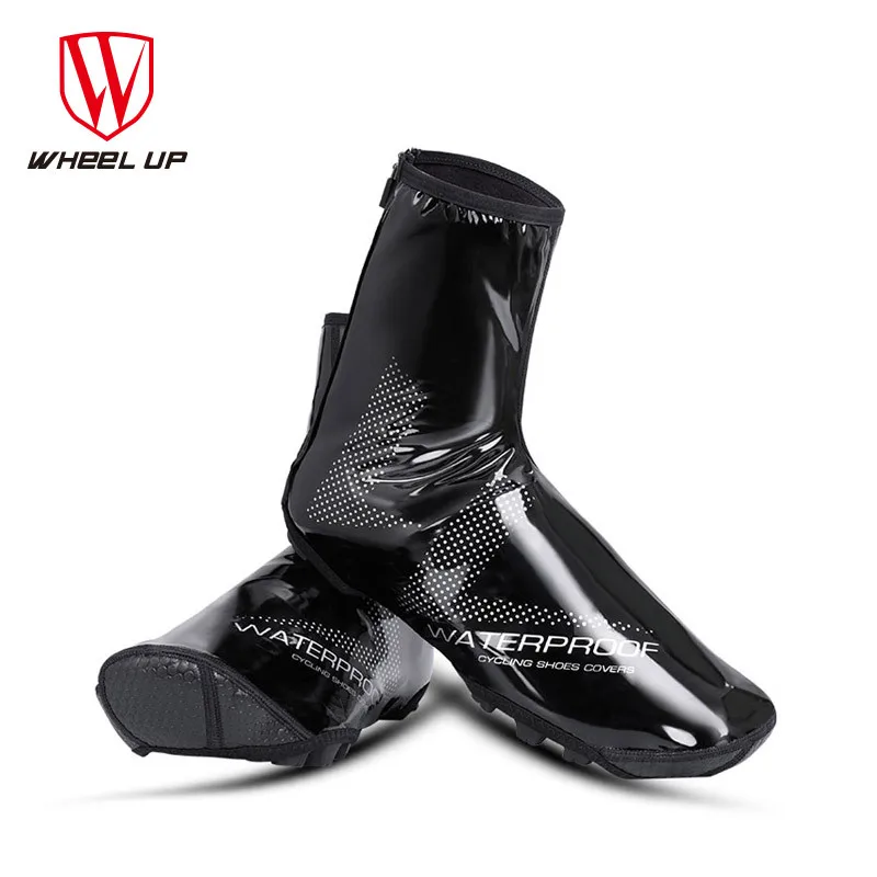 

WHEEL UP Reflective Cycling Shoe Covers Winter Thermal Windproof Slip-resistant Overshoes MTB Road Bike Waterproof Sneaker Cover
