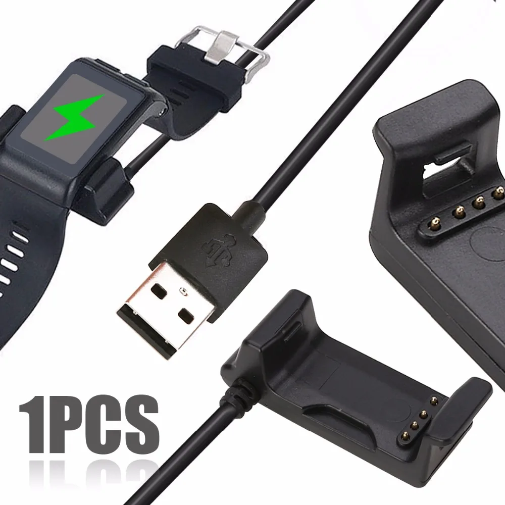 

High Quality USB Charging Charger Cradle Dock Data Cable for Garmin Vivoactive HR GPS Smart Watch 1M Cable