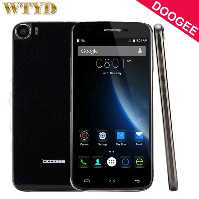 Original DOOGEE Y200 5.5'' Android 5.1 Smartphone MT6735 64-Bit Quad core RAM 2GB Support Dual SIM GPS OTG GSM & WCDMA & FDD-LTE