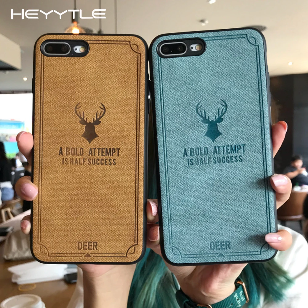 

Heyytle Luxury Deer Leather Business Phone Case For Huawei P20 Pro Nova 3 Mate 10 Cases Ultra-Thin Back Cover Cloth Soft Shell