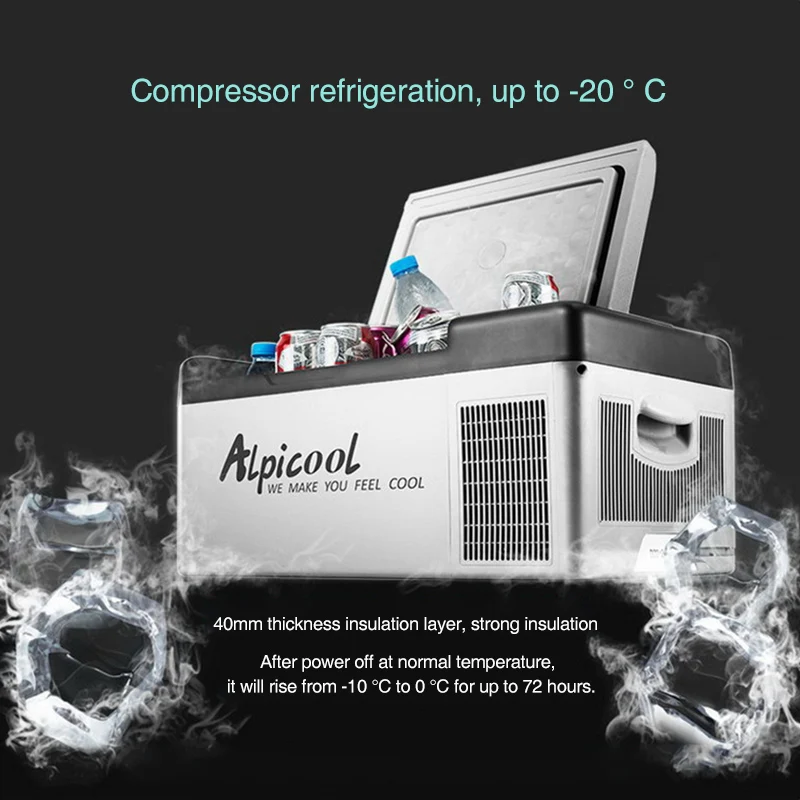  15L Car Refrigerator Fridge Mini Compressor Refrigerator Car Cooler Auto-Refrigerator Home Car Frid