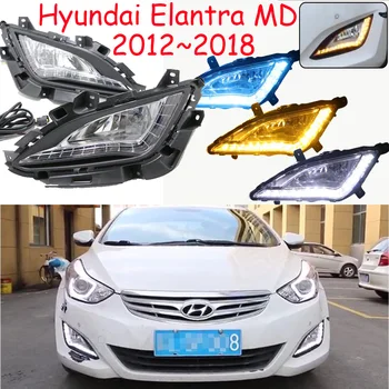 

2012~2018year car headlamp for Hyundai Elantra daytime light car accessories LED DRL headlight for Elantra fog light