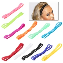 Спортивная повязка на голову эластичная Нескользящие двойные полосы для занятий йогой, упражнений, Для женщин аксессуары