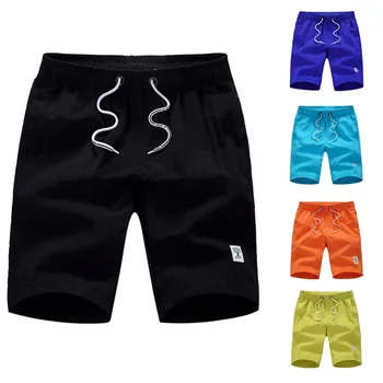 

Board Shorts Men 2018 Summer New Fashion Solid Shorts Quick-drying High Quality Print Male Beach Shorts H7