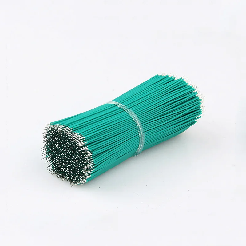 10 шт. 10 см 20 см 30 см 40 Луженая Медь 26awg Электрический жгут проводов UL1007 ПВХ изолированный кабель красный черный синий белый жгут проводов - Цвет: Зеленый