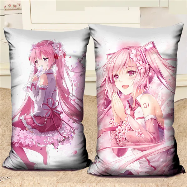 Amellor 40x60CM Japanese cartoon anime Decorative pillow Hatsune Miku