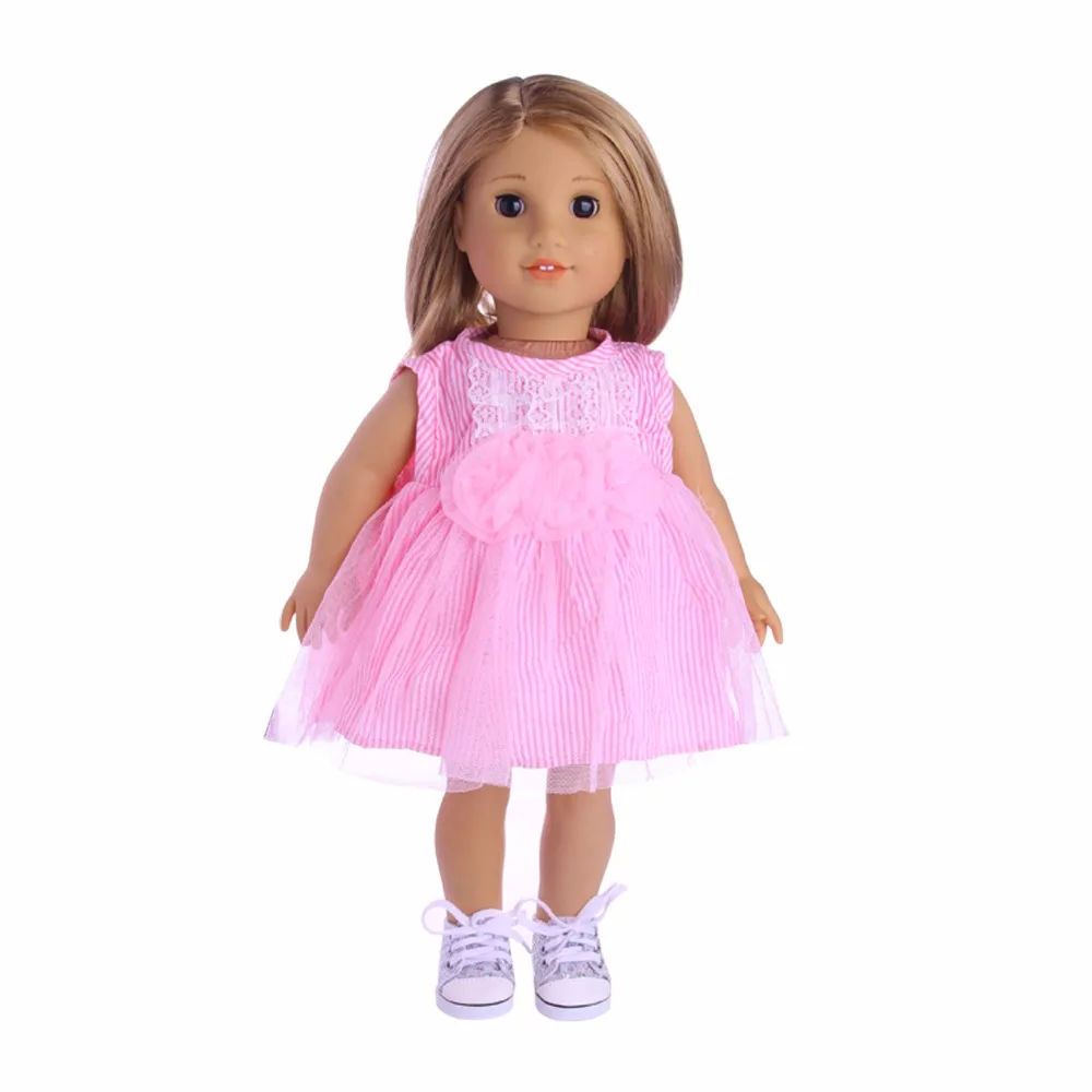 

New style high quality popular Pink dress For 43cm New Zaft best gift for children free shipping N294