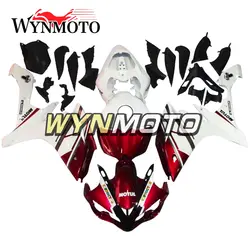 Полный комплект обтекателей для Yamaha YZF1000 R1 год 2007-2008 07 08 впрыска ABS Пластмасс мотоцикл белый красный кузов капоты