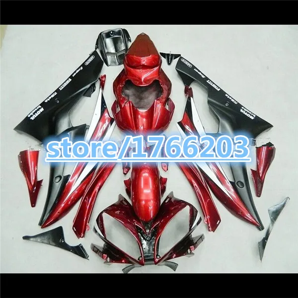 

Injection 100%New fairings for YZF-R6 06-07 YZF R6 06 07 Black red YZF 600 R6 2006 2007 fairing sets bodywork Ning