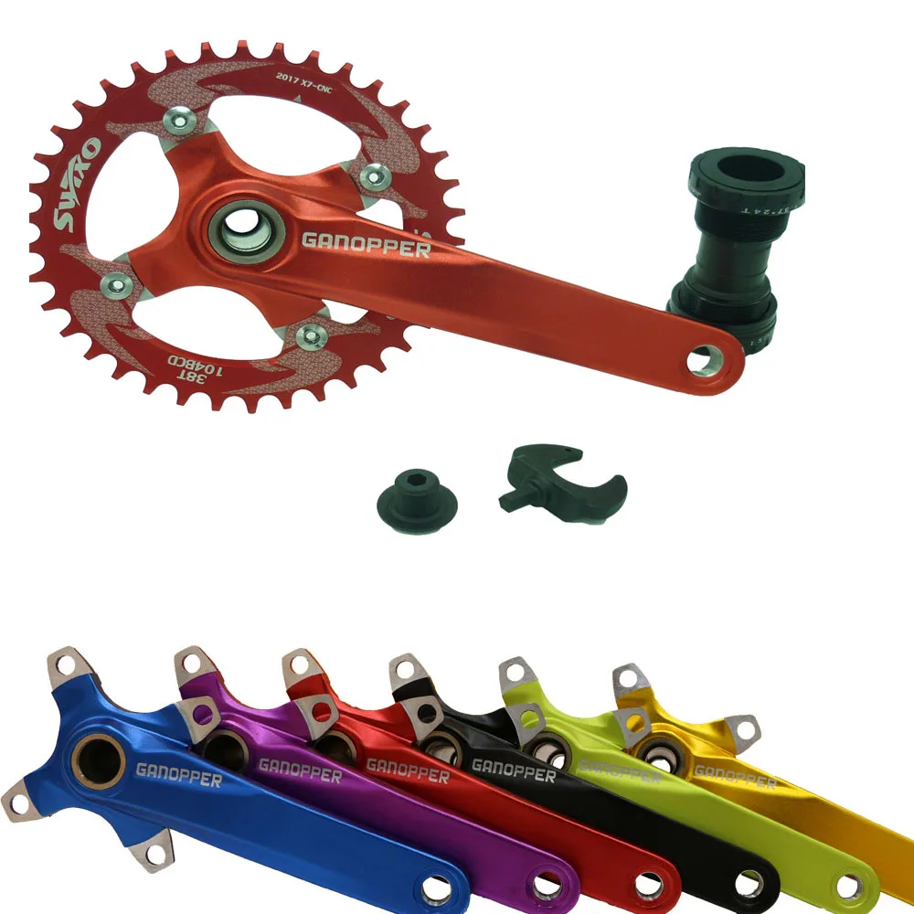 104BCD alloy aluminum road mountain bike 175mm crank suit sprocket set