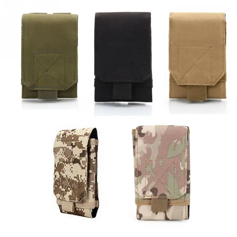 

6 inch Multifunction Outdoor Camping Camo Phone Waist Bag Men Camouflage Tactical Pouch Mobile Phone Case