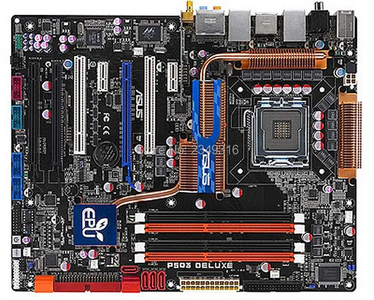 Разъем LGA 775 для ASUS P5Q3 Deluxe/WiFi-AP@ n используемый настольный компьютер для Intel P45 материнская плата DDR3 USB2.0 SATA2