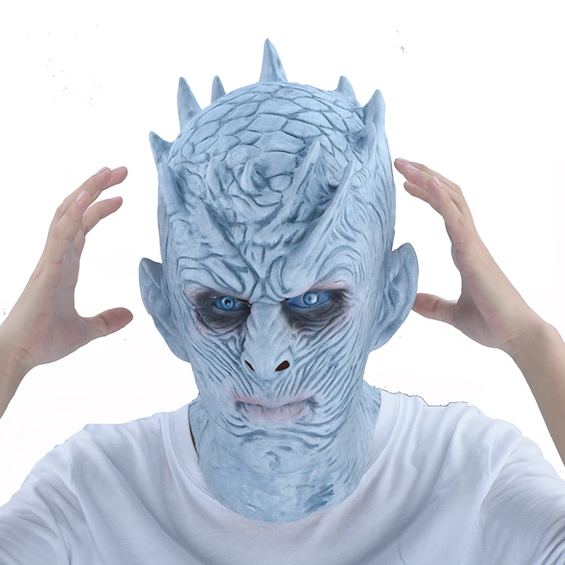 

Game Of Thrones Halloween Mask Night's King Walker Face NIGHT RE Zombie Latex Mask Adults Cosplay Throne Costume Party Masks