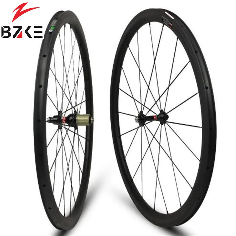 

BZKE 38mm road bike carbon wheels 700c carbon wheel for road bicycle carbon road wheelset clincher carbon rim with novatec hubs
