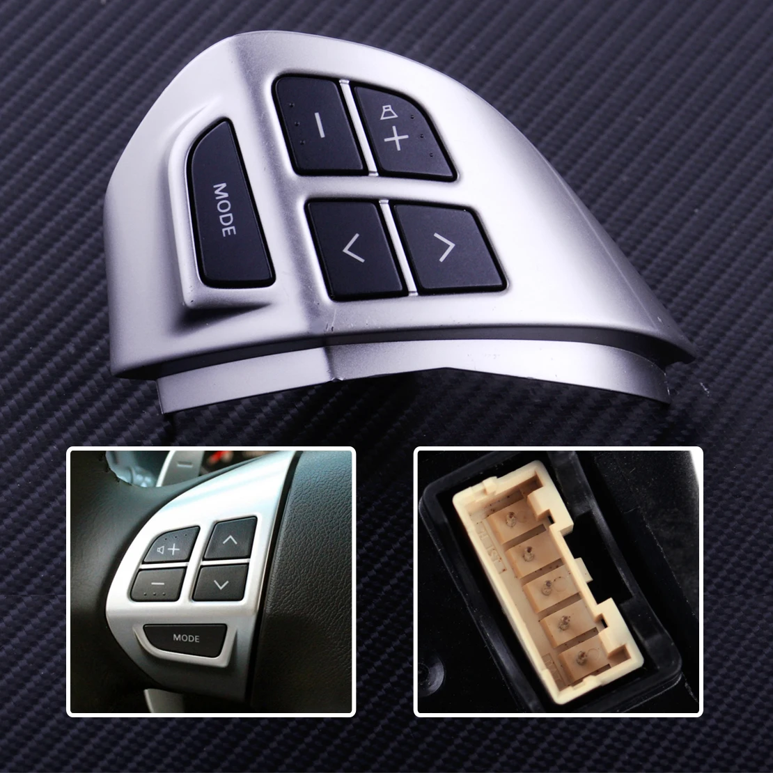 

DWCX Steering Wheel Volume Sound Button 8701A087 Car Interior Moulding Fit for MITSUBISHI LANCER OUTLANDER ASX 2007 2008-2011
