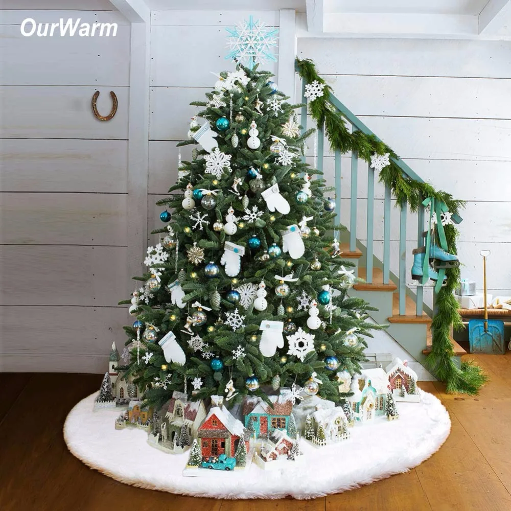 wicker christmas tree skirt white